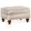 Repose-pieds rectangulaire en cuir véritable 26 "West