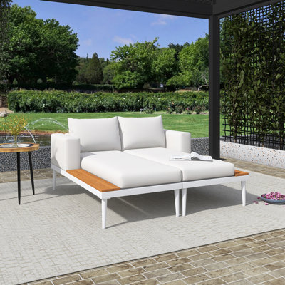 Modern Outdoor Daybed Patio Metal Daybed