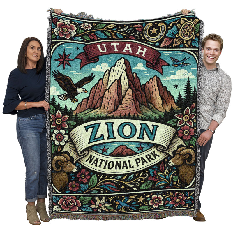 Jeté en coton Pure Country Weavers, Trois hommes sages
