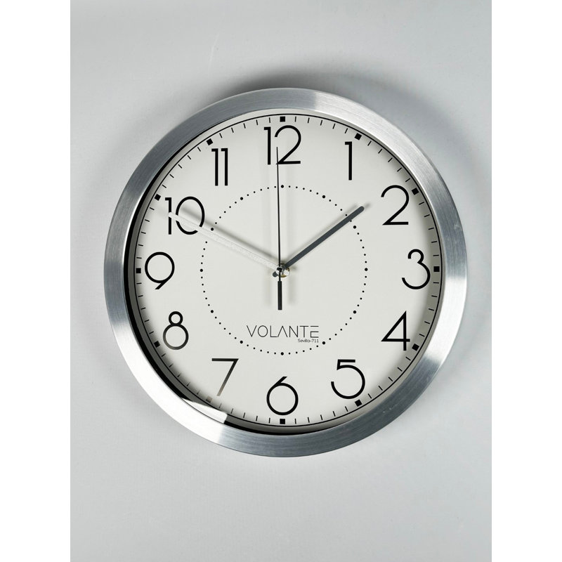 Andalyn Wall Clock, Silver