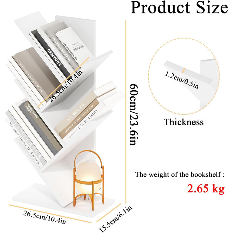 60cm H x 26.5cm W Standard Bookcase