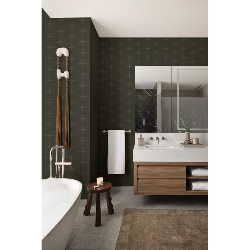 Additionally Wallpaper, Olive Shadow Reverse, Self-Adhesive