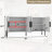 Sideboard Buffet with Adjustable Shelves and 4 Doors, Credenza Storage Cabinets