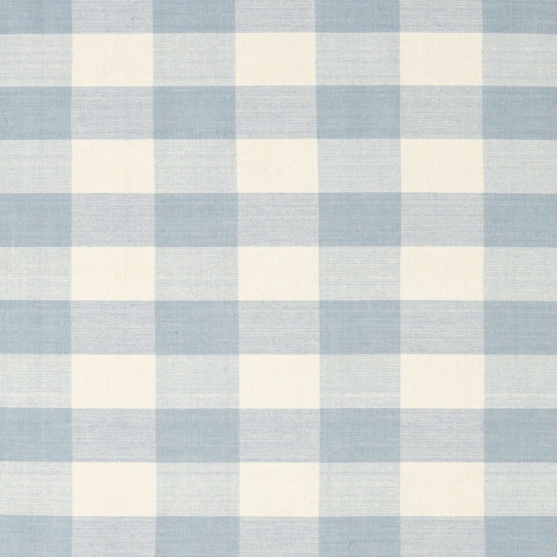 Tapis bleu / blanc à carreaux, Carré 4 pi x 4 pi
