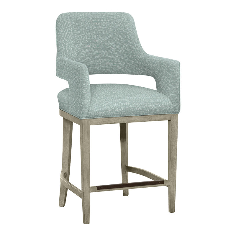 Tabouret de bar et de comptoir Josie, Amande chamois, Perigold Arigato Patina