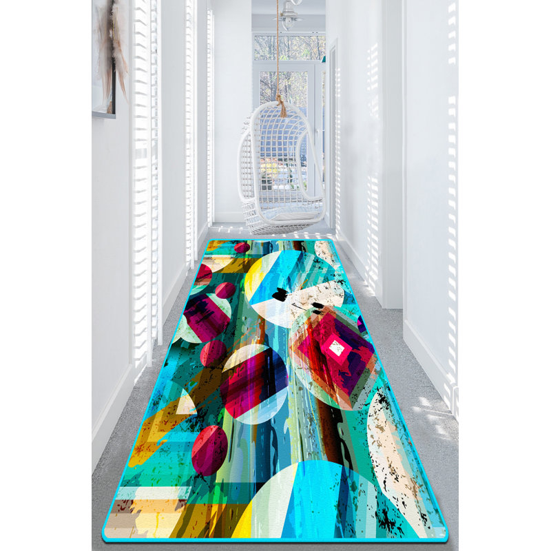 Premium Hall Carpet, 100% Polyester, 59 x 118 Inches | 10 mm Pile Height, Antibacterial, Non-Slip Base | Machine Washable, Easy Care | Ideal for Entryways & Living Spaces, Soft & Durable Design