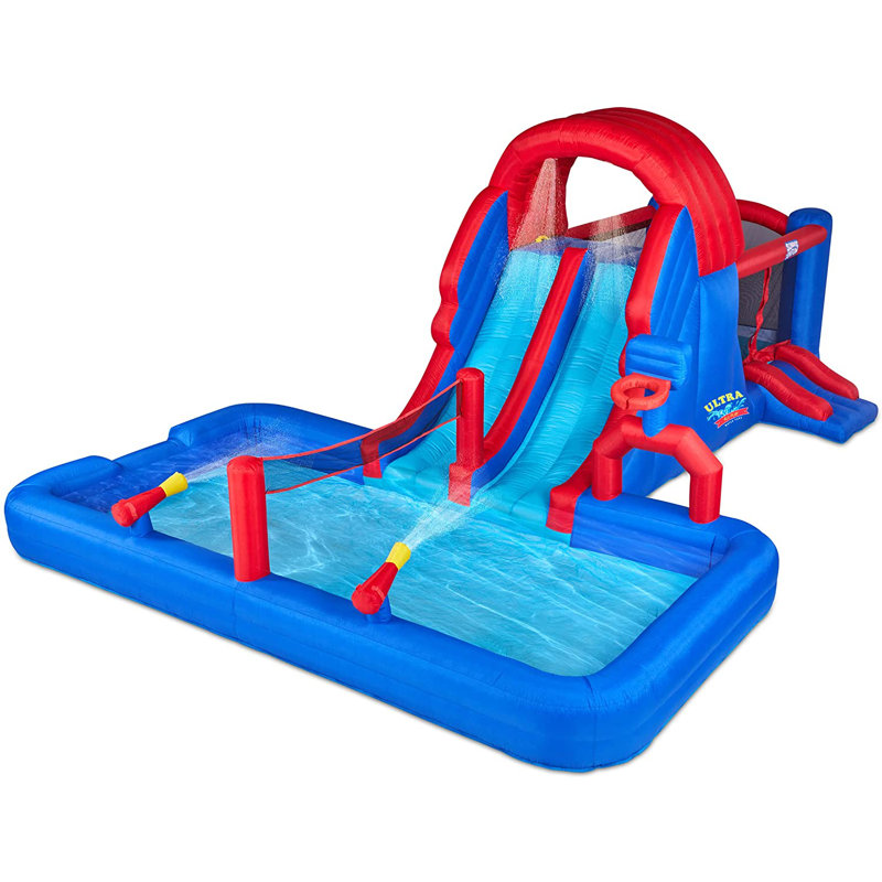 Ultra All-Play Inflatable Water Slide Park with Bounce House