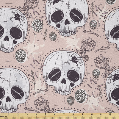 Bednar Traditional Mexican Sugar Day of the Dead Roses Multi-Purpose Fabric