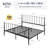 Metal Bed Frame With Victorian Style Iron-Art Headboard And Footboard-1228384469-1228384465