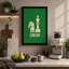 Chess in Green Geometric - Wrapped Canvas-2035354141-2035354142