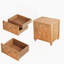 Table de chevet simple, table d'appoint avec 3 tiroirs avec poignée en métal-2015792113