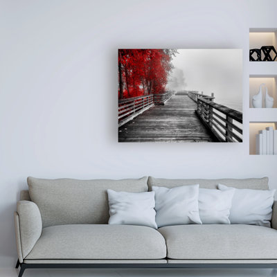 « Fall allée Wood » par Vladimir Kostk-reproduction de photo sur toile