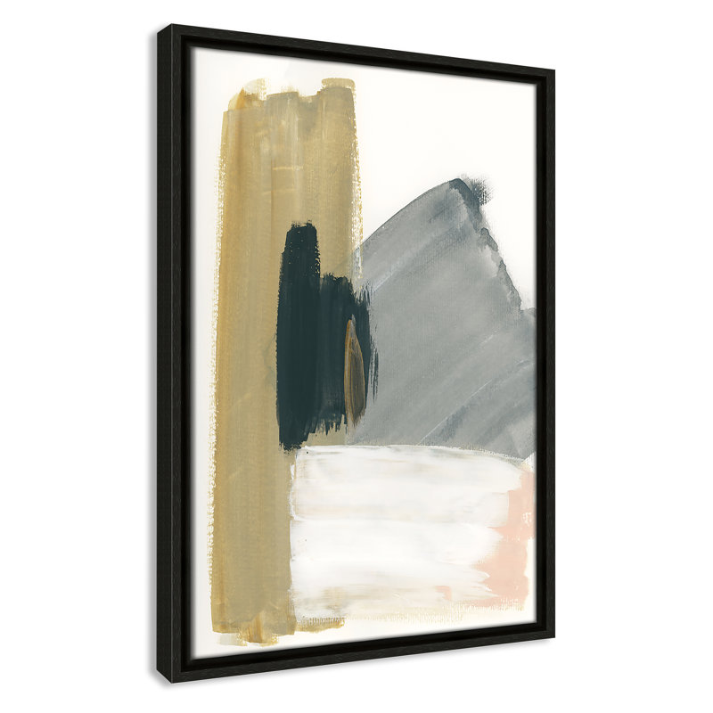 «Herma Marble Block Symmetry II» par - reproduction de cadre flottant sur toile, H 19,5 po x l 13,5 po x P 2 po