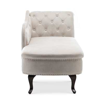 Adhvika Faux Leather Chaise Lounge