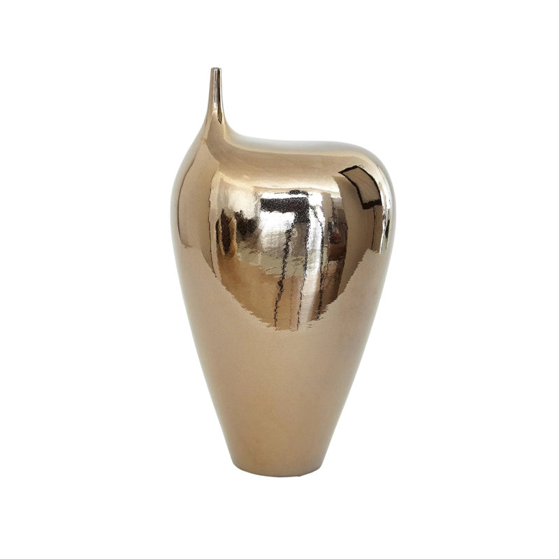 Décalé de cou - Bronze craquelé, H 18,75 po x l 10 po x P 6 po