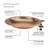 Fiffia Copper Single Tier Birdbath