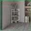 Table basse d'angle peu encombrante avec tablettes à 3 niveaux, plateau supérieur pour petits espaces et amp; Salon-1501905836