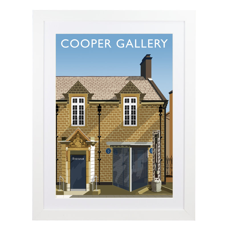 Cooper Gallery Portrait - Print, White Framed, 50cm H x 40cm W x 3cm D