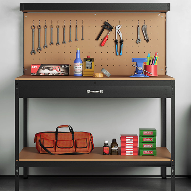 Lael 120 cm W Shelving Unit, Black