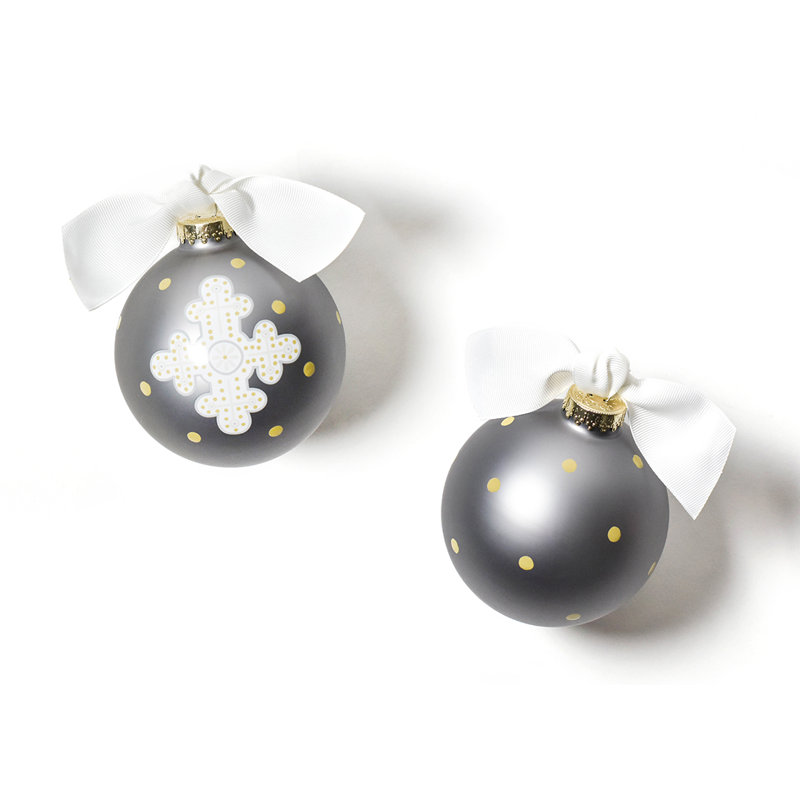 Ornement boule en verre croix Neutral