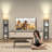 Nevaen 63'' Column Dimmable LED Floor Lamp with Remote&Shelves-787320725