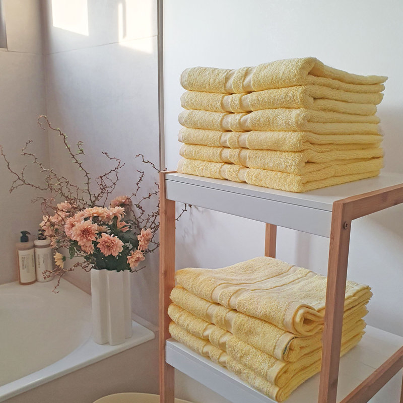 Midweight Hand Towel, Yellow