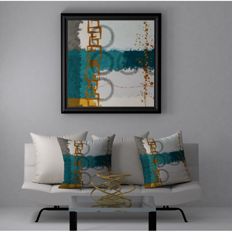  Housse et insert de coussin carré scintillant, 18" x 18"