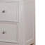 Table de chevet en bois de pin avec 2 tiroirs, blanc