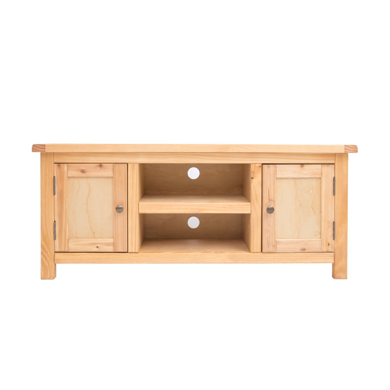 Abiorn TV Stand for TVs up to 55", Waxed/Brass