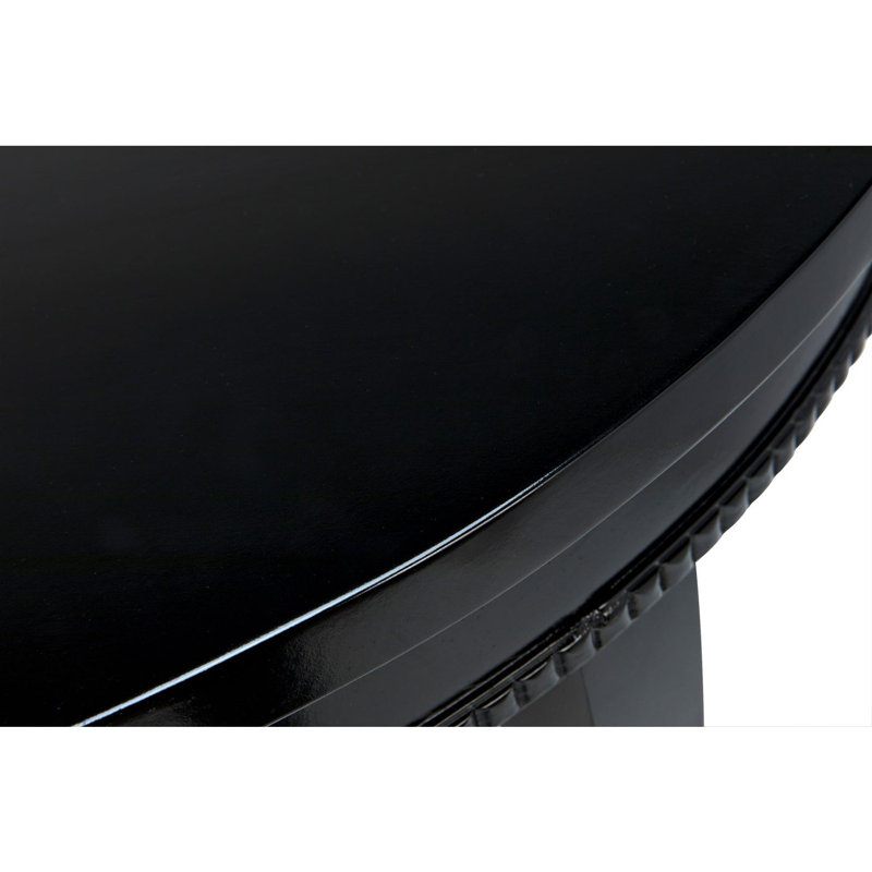 Scheffield Solid Wood End Table, Black