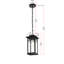 Luminaire suspendu d'extérieur 6,5 pouces Moravian