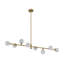 Lustre linéaire spoutnik à 8 lumières Kaynen