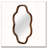 Cloud Shape Wall Mirror with Solid Wood Frame-134042909