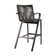 Aleksandrina Outdoor Counter or Bar Height Bar Stool with Arms in Eucalyptus Wood and Rope