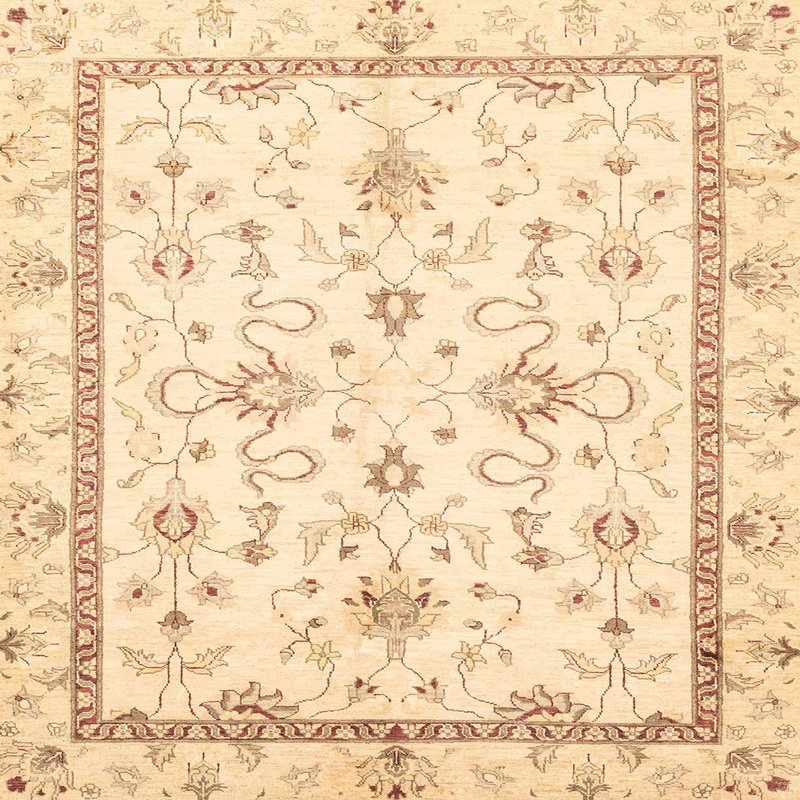 Tapis abstrait moderne 3319ABS3336, Carré 8 pi
