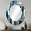 Miroir mural Indigo Illusion Abstract Shapes II - Gris-622483081