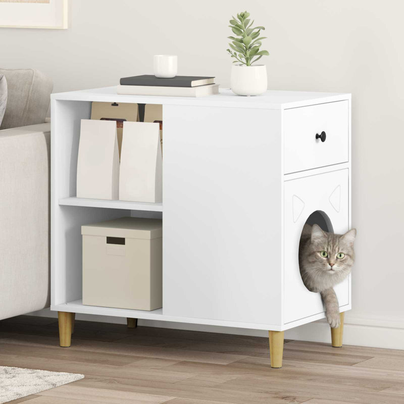 70cm H Cat Tree, White