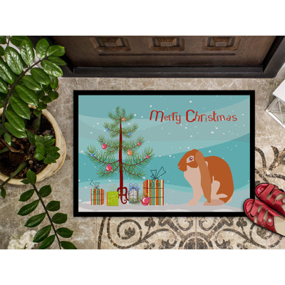 Nevaeh Non-Slip Christmas Outdoor Doormat