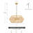 Francesville 4 - Light Dimmable Geometric Chandelier