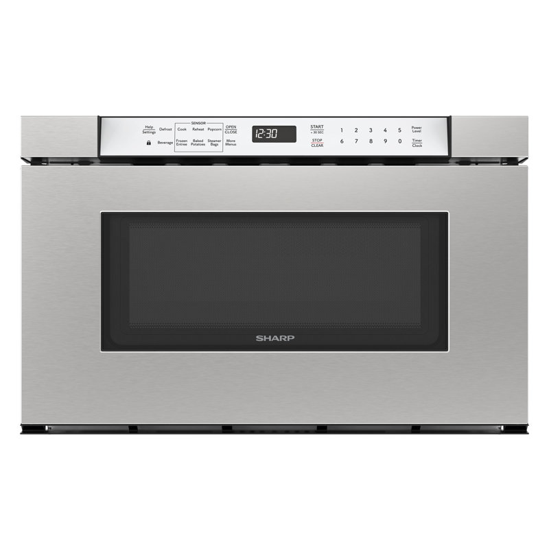 Sharp Microwave Drawer, Stainless Steel/Black