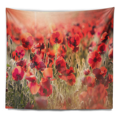 Tuscan de polyester magnifique tapisserie avec accessoires suspendus inclus