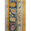 Tapis unique jaune / souci / bleu sarcelle / angulaire 9 pi 4 po x 11 pi 1 po Angora Angor