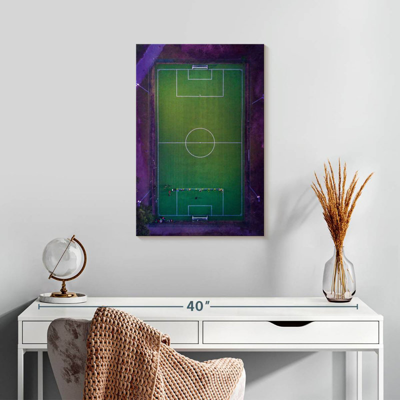 Sireci Soccer Stadium From Above, 24" H x 16" W