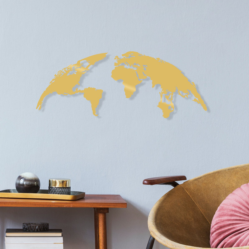 Hanah Home Wall Décor, 39cm H x 100cm W x 0.12cm D, Gold