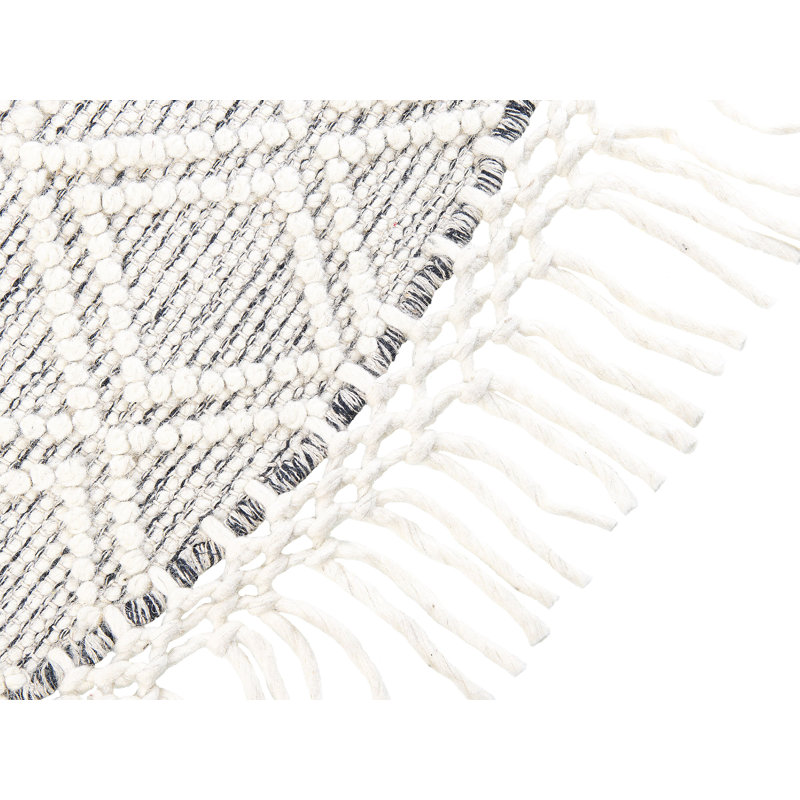 Round Lauterbach Geometric Hand Woven 140cm X 140cm Area Rug