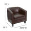 Chaise d'invité en cuir reconstitué-116723256