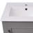 20" Bathroom Vanity - Ceramic Basin, Space Efficient, Gray Finish Base Construction