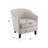 Upholstered Stripe Barrel Chair