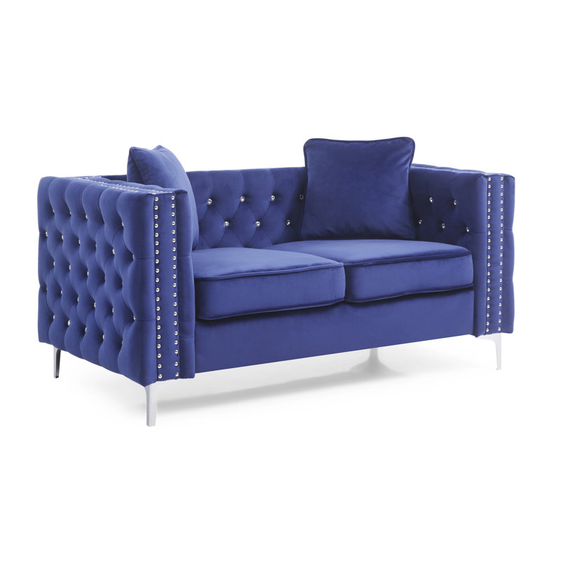 Causeuse chic en bleu, Bleu