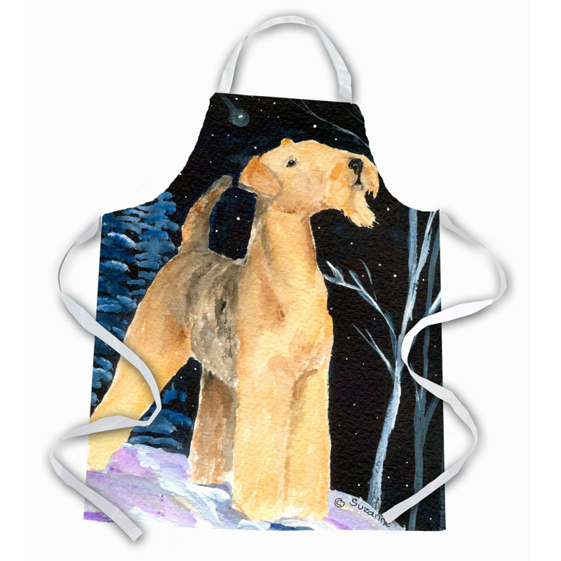 Tablier airedale starry night